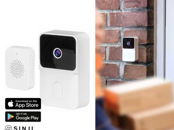 Sinji Smart Videodeurbel Wit - Beveiliging En Meer Gemoedsrust! ...