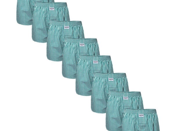 Zaccini Wijde Boxershorts Woven 8-pack Green