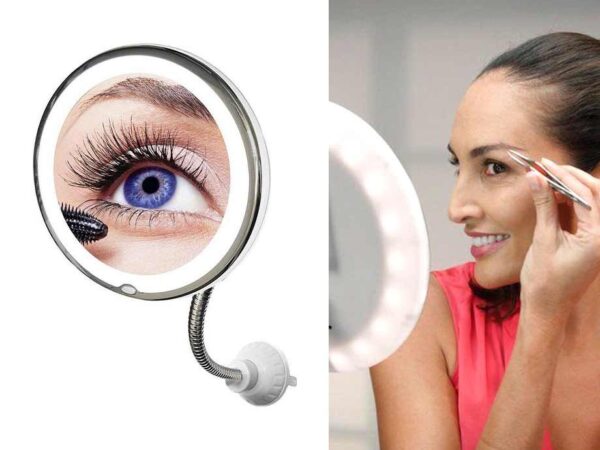 Flexible Mirror Vergrotende Make-Up Spiegel - Met Zuignap Bevestiging! ...