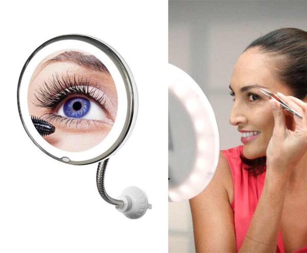 Flexible Mirror Vergrotende Make-Up Spiegel - Met Zuignap Bevestiging! ...