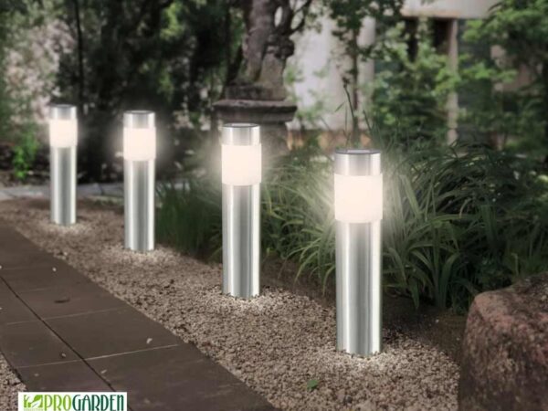 4-Delige Set Tuinverlichting Met Snoer - Met Warm Wit Licht! ...