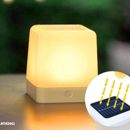 Draadloze Solar Tafellamp - Met Verschillende Lichtstanden! ...