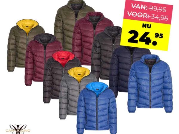 Cappuccino Gewatteerde Jas - Met Of Zonder Capuchon! ...