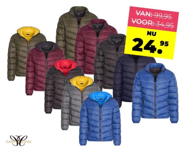 Cappuccino Gewatteerde Jas - Met Of Zonder Capuchon! ...