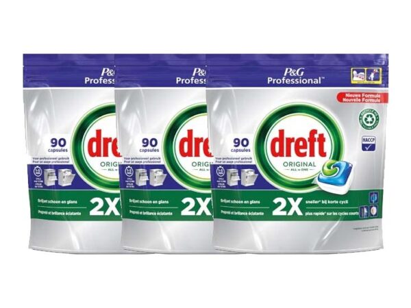 Dreft Original All in One Original Vaatwastabletten - 270 stuks