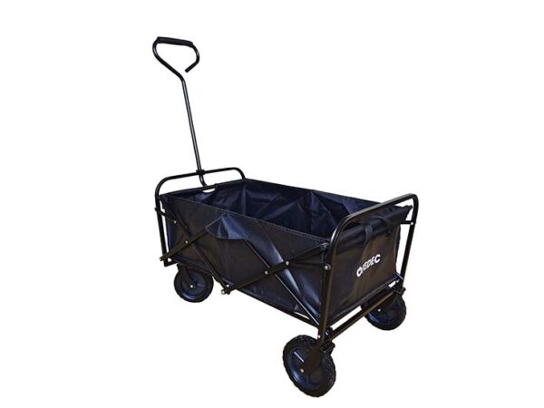 FEDEC Opvouwbare Bolderkar - Tot 75KG - PVC wielen - Zwart
