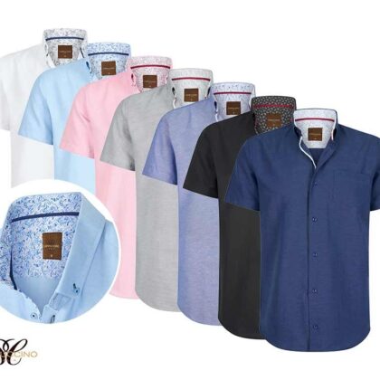 Cappuccino Short Sleeve Overhemd Verona - Verkrijgbaar In 7 Kleuren! ...