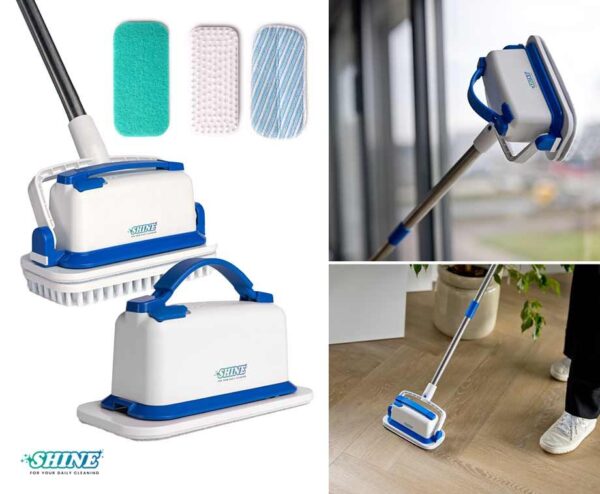 Shine 3-In-1 Oplaadbare Multiscrubber - Voor Vloeren