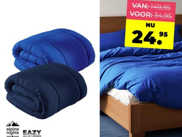 Alpine Nights Eazy Zomerdekbed 240 x 200 cm - Dekbed Zonder Dekbedovertrek! ...