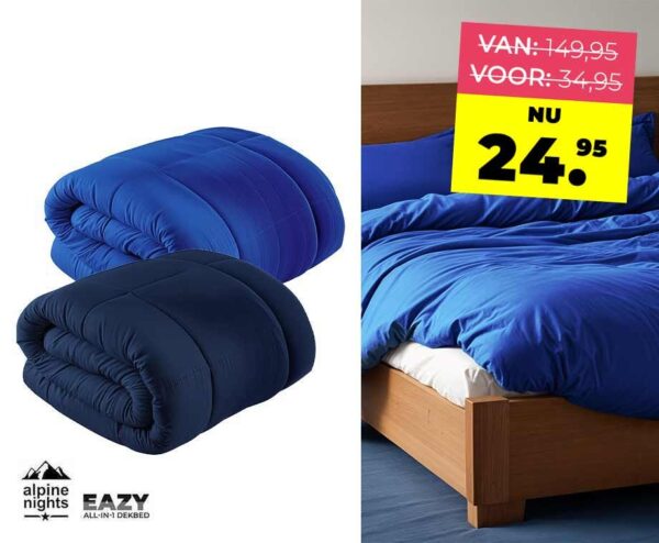 Alpine Nights Eazy Zomerdekbed 240 x 200 cm - Dekbed Zonder Dekbedovertrek! ...
