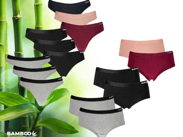 2- Of 3-Pack Bamboe Damesondergoed - Keuze Uit Hipsters Of Strings! ...