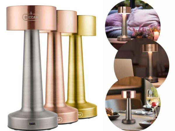 Buccan Dumbbell Oplaadbare Tafellamp - Met Touchpaneel En 3 Lichtstanden! ...