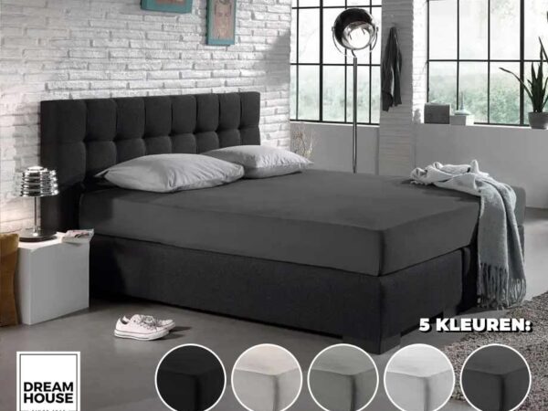 Katoenen Jersey Hoeslakens 135 Grams - Vandaag 1+1 GRATIS! ...