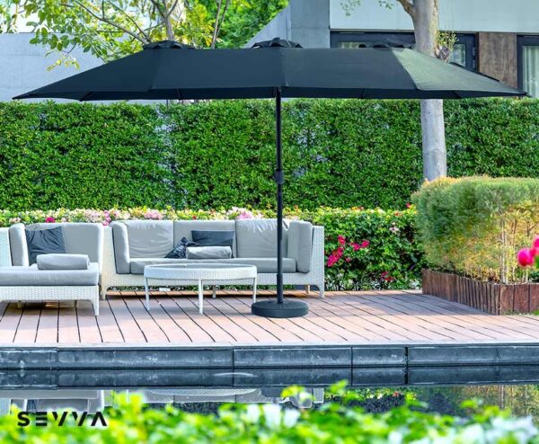SEVVA Dubbele Parasol XXL - Inclusief GRATIS Hoes t.w.v. €19