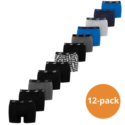 Puma Boxershorts Promo 12-pack Black / Blue Combo