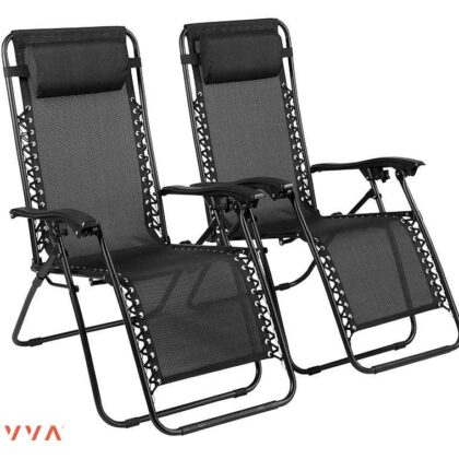 2-Pack SEVVA Zero Gravity Loungestoelen - Inklapbaar En Supercomfortabel! ...