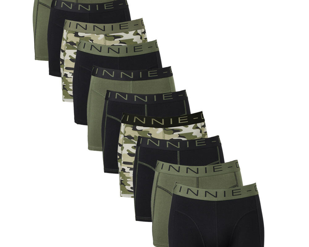 Vinnie-G Boxershorts Voordeelpakket 10-pack Black / Forest Green