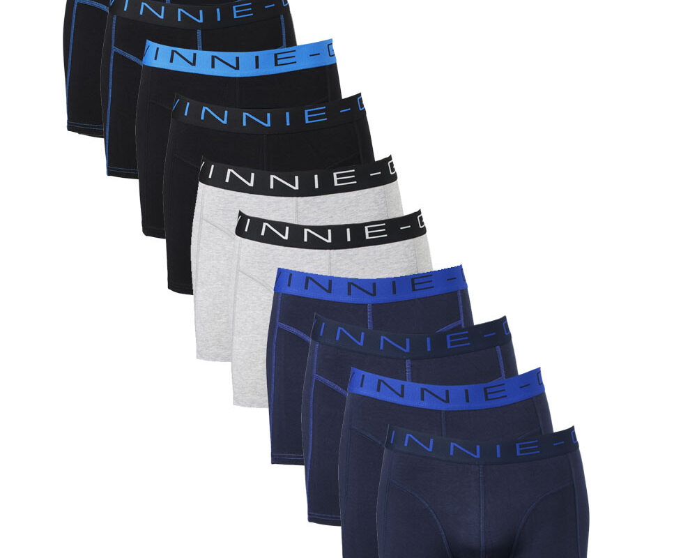 Vinnie-G Boxershorts Voordeelpakket 10-pack Black / Blue / Grey