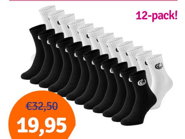 Dagaanbieding Vinnie-G Sportsokken 12-pack