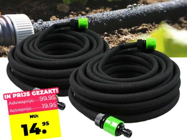 Kinzo 15 Meter Druppelslang Voor In De Tuin - Vandaag 1+1 GRATIS! ...