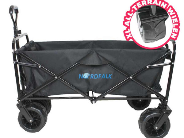 NordFalk Bolderkar 120 Liter Met XL Wielen - Ideaal Voor Picnic