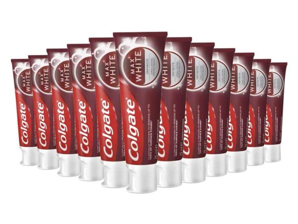 12-PACK Colgate Max White Infinite Tandpasta - Goed Voor 1800 Poetsbeurten! ...