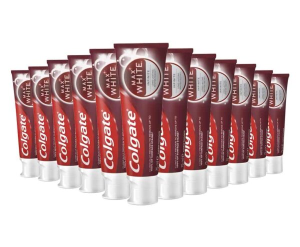 12-PACK Colgate Max White Infinite Tandpasta - Goed Voor 1800 Poetsbeurten! ...