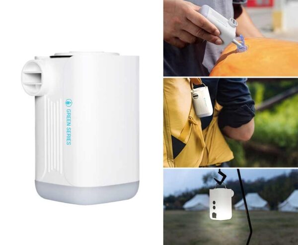 Draadloze Luchtpomp 5-In-1 - Ook Te Gebruiken Als Powerbank En Lamp! ...