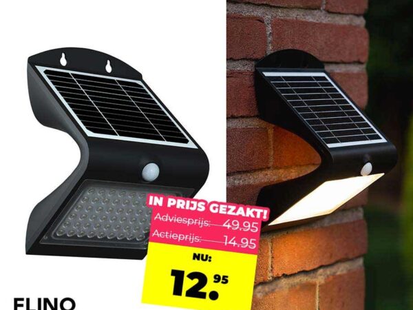 Luxe Solar Buitenlamp Met Sensor - Werkt Op Zonne-Energie! ...