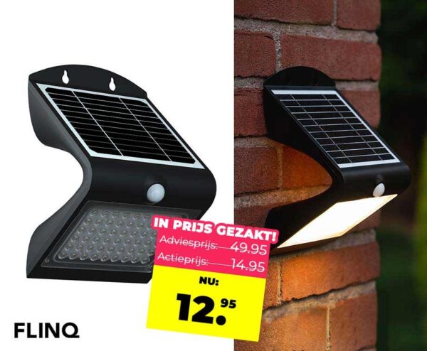 Luxe Solar Buitenlamp Met Sensor - Werkt Op Zonne-Energie! ...