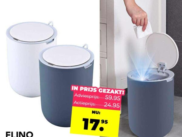FlinQ Sensor Bin 8L - Opent En Sluit Contactloos! ...