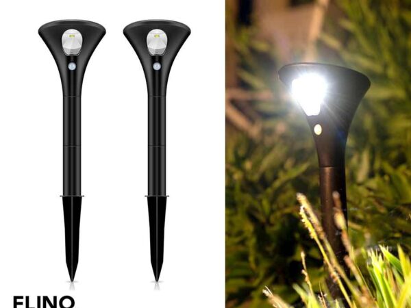 2-Pack Grote FlinQ Solar Spike Tuinlampen - Laadt Automatisch Op! ...