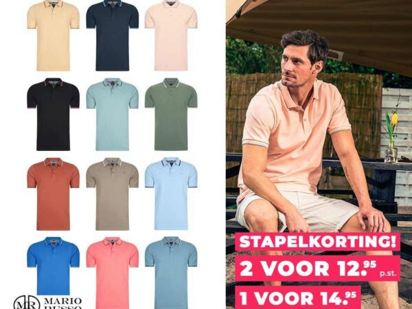 Mario Russo Polo - Verkrijgbaar In 14 Kleuren! ...