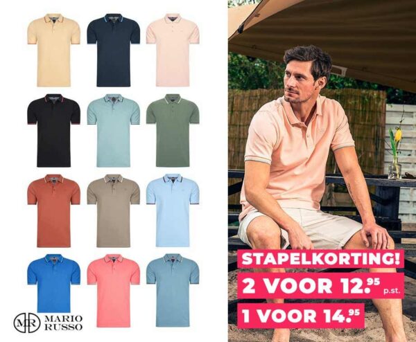 Mario Russo Polo - Verkrijgbaar In 14 Kleuren! ...