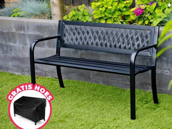 Stalen Tuinbank Met Hoes - Voor Tuin En Balkon! ...