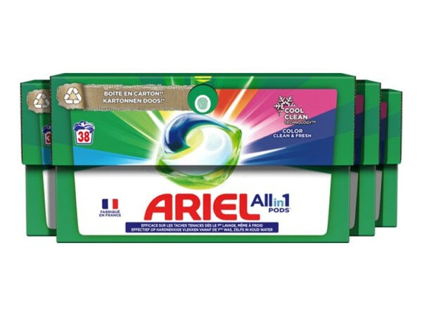 Ariel All in 1 Wasmiddel Pods - Kleur - 152 Wasbeurten - Voordeelverpakking