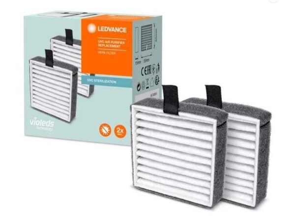 Ledvance UVC HEPA luchtreiniger vervangfilter - 2 stuks - wit