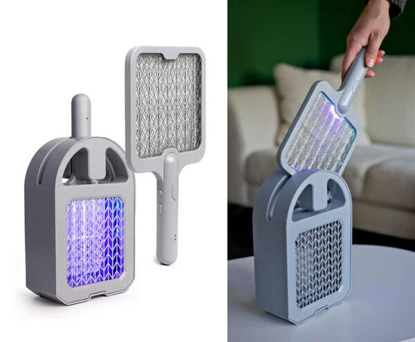 2-In-1 Muggenvanger Lamp - Als Racket En Stationair Te Gebruiken! ...