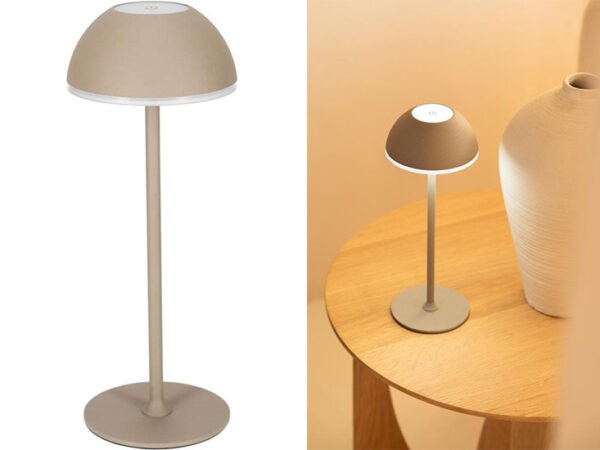 JENS Living LED Tafellamp Beige - Oplaadbaar - Ã 11 x 28