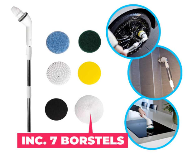 7-In-1 Schoonmaakborstel Elektrisch - Automatische 360 Rotatie! ...