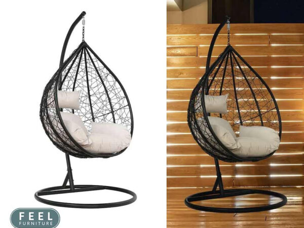 Feel Furniture Wicker Hangstoel Peer - Met Comfortabele Kussens! ...