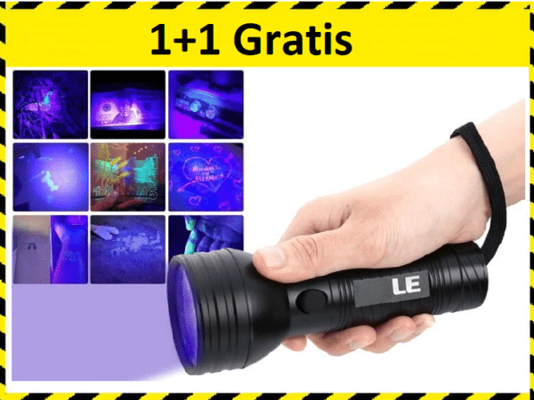 HÃ¶fftech Zaklamp UV licht - 1+1 Gratis