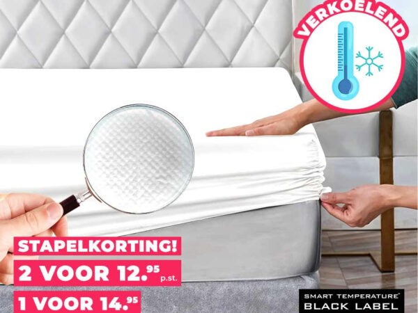 Hoeslaken Smart Temperature 100% Perkal Katoen - Koeler En Rustiger Slapen! ...