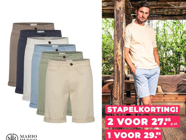 Mario Russo Chino Shorts - Luchtig En Stijlvol! ...