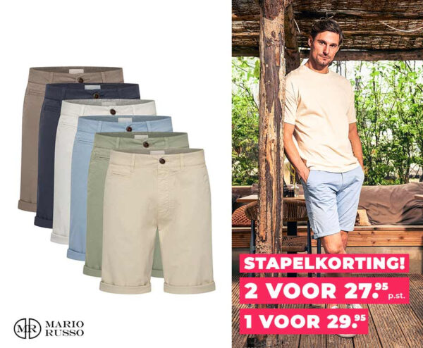 Mario Russo Chino Shorts - Luchtig En Stijlvol! ...