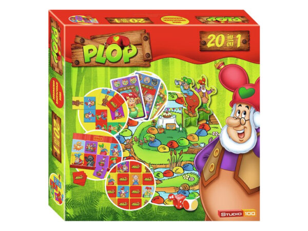 Kabouter Plop bordspel - 20 in 1 spel - 20 spellen