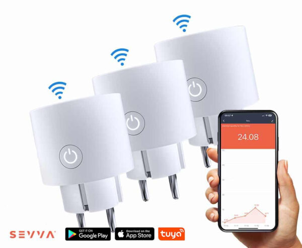 SEVVA® Slimme Stekker Met Energiemeter En Timers - 2+1 GRATIS! ...