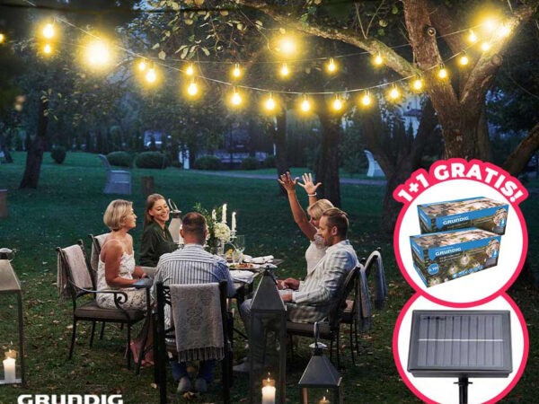 XL Solar Lichtslinger Met 50 Lampjes 6