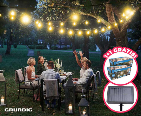 XL Solar Lichtslinger Met 50 Lampjes 6