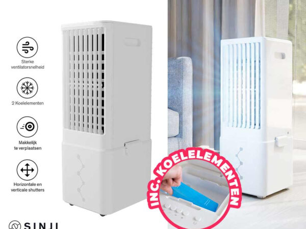 Sinji Air Cooler 11L Waterreservoir - Direct Verkoeling Op Warme Dagen! ...